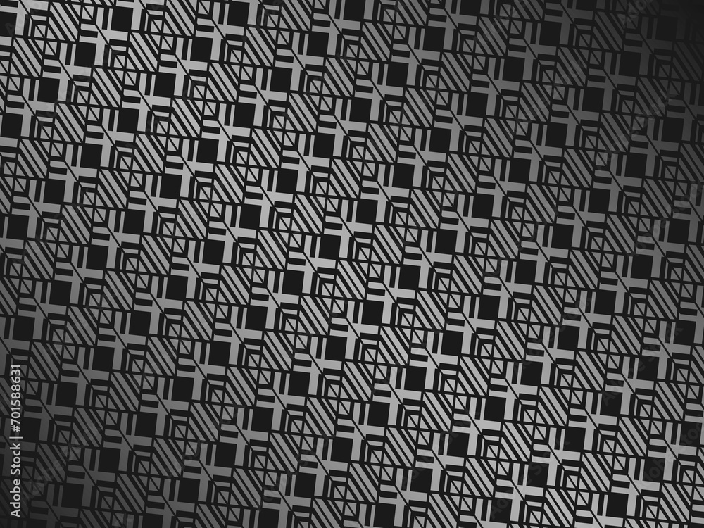 Black metal texture steel background hexagon pattern. Perforated metal sheet.