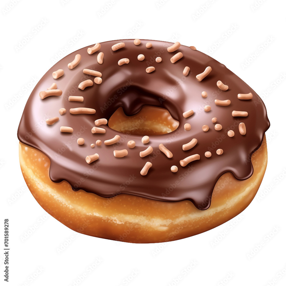 chocolate donut isolated on white chocolate donut isolated on white
