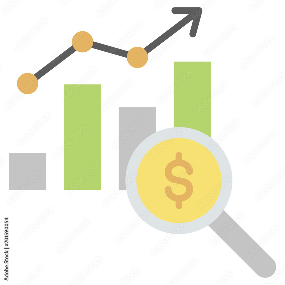 Budget Analysis Flat Icon Budget Analysis Flat Icon