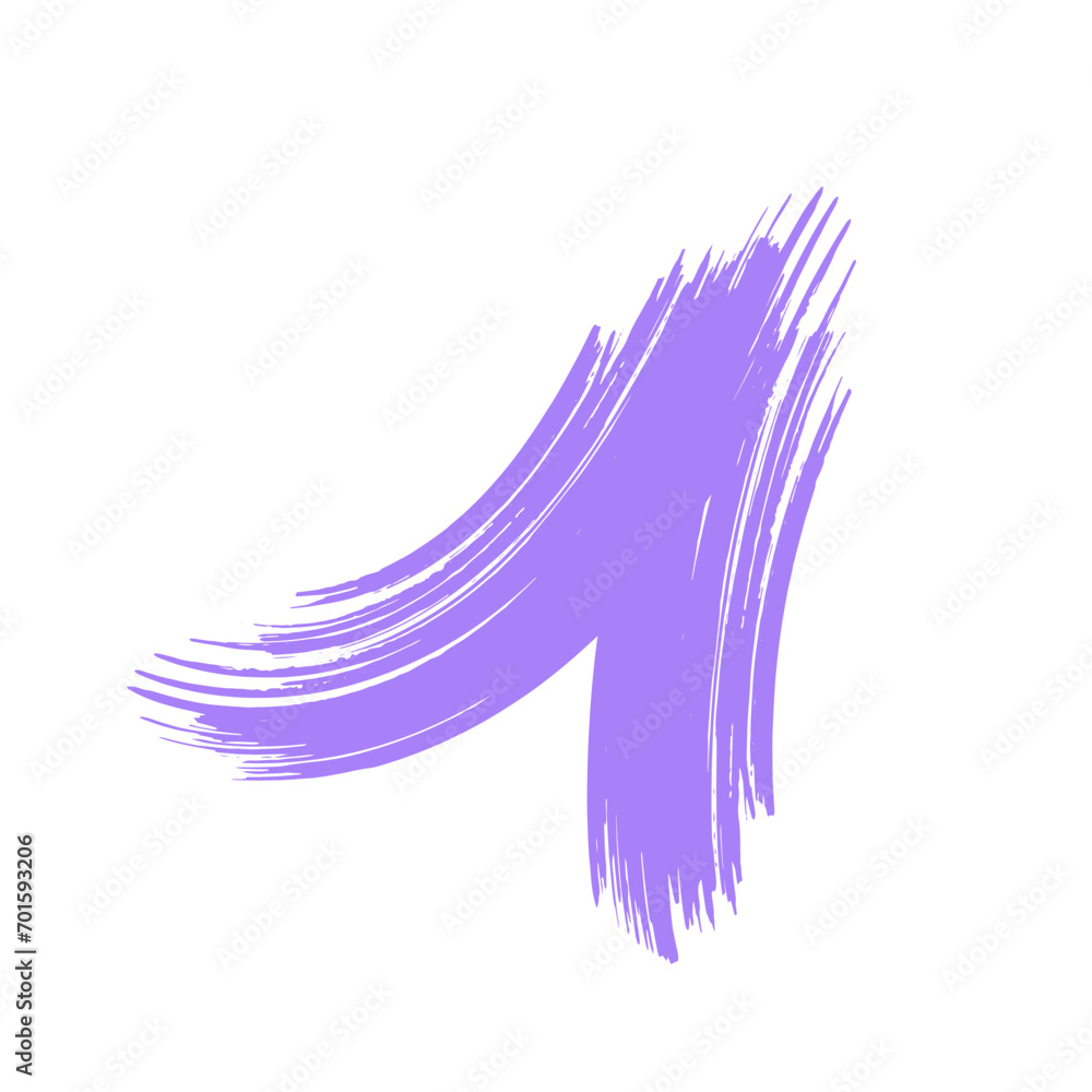 Colored Abstract Grunge Paint Brush Stroke Design Element Colored Abstract Grunge Paint Brush Stroke Design Element