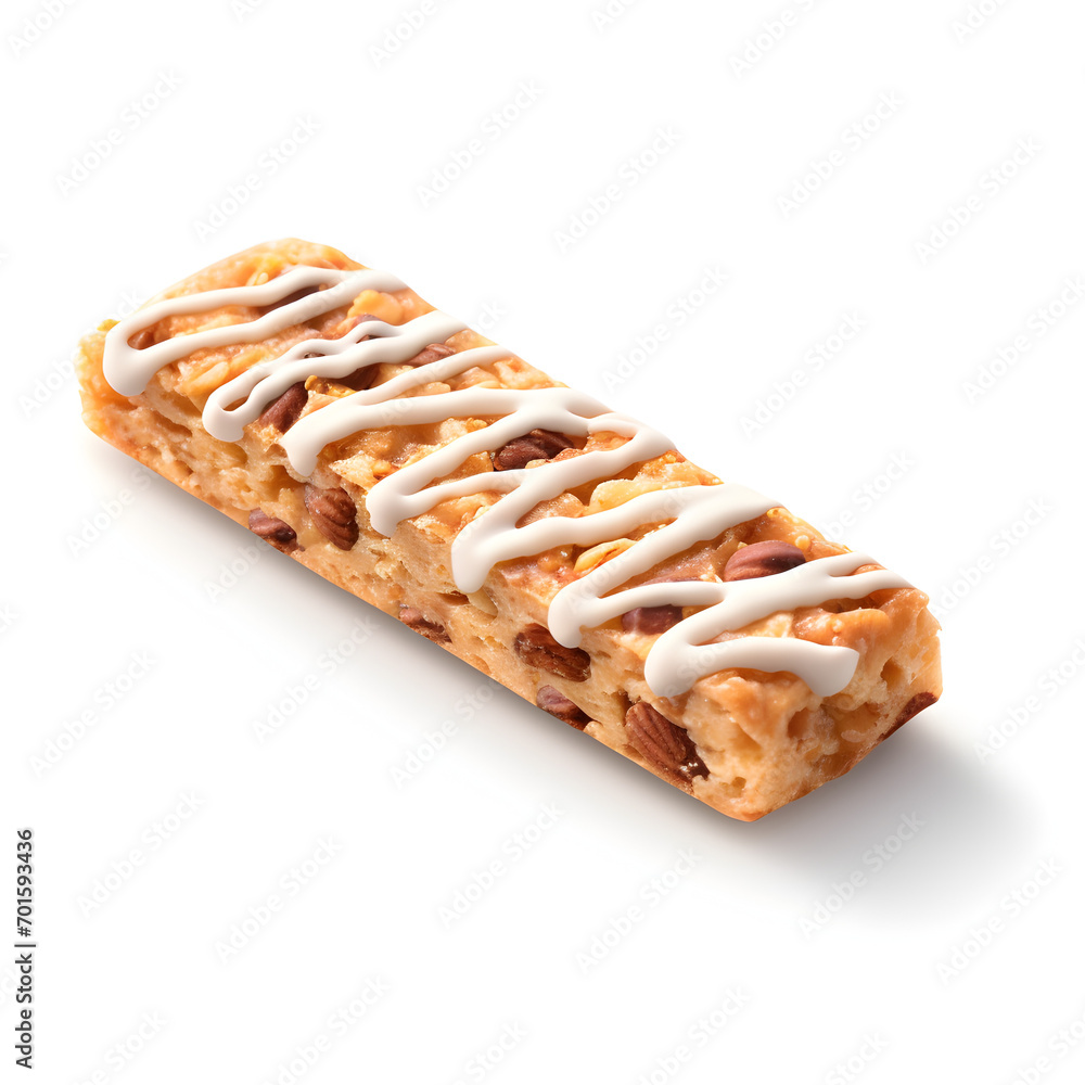 Granola bar isolated on a white background Granola bar isolated on a white background
