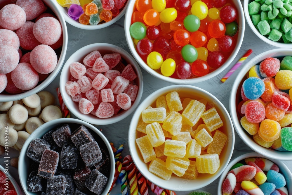 Candy sweets background 