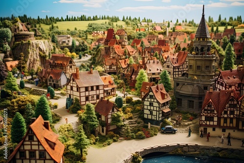 Fragment Big Grand Maket Russia. Grand Maket Russia the worlds largest model of Russia from Kaliningrad to the Far East, AI Generated