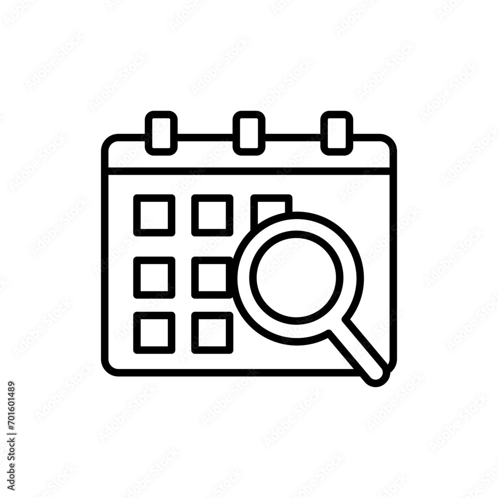 Find date outline icons, minimalist vector illustration ,simple transparent graphic element .Isolated on white background Find date outline icons, minimalist vector illustration ,simple transparent graphic element .Isolated on white background