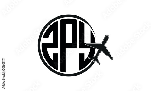 ZPY three initial letter circle tour & travel agency logo design vector template. hajj Umrah agency, abstract, wordmark, business, monogram, minimalist, brand, company, flat, tourism agency, tourist