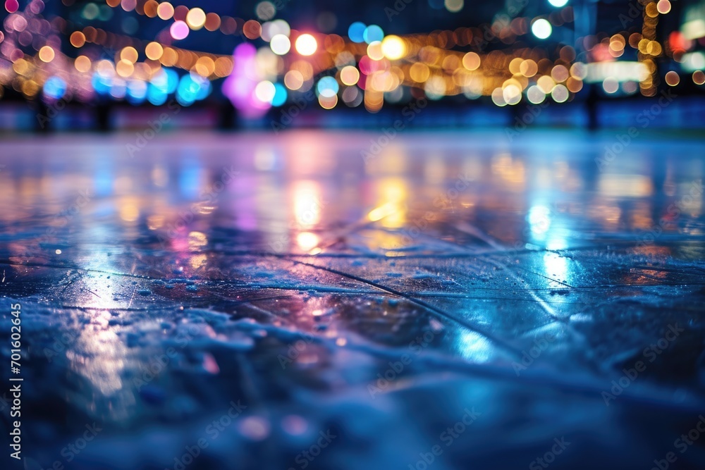 Ice rink background 