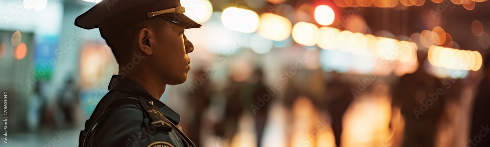 Immigration officer background. Banner Immigration officer background. Banner