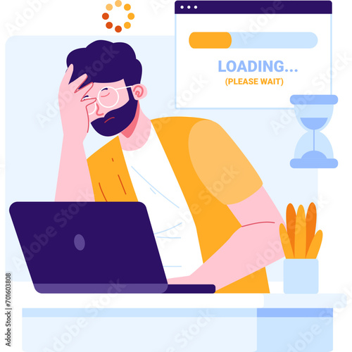 Loading Page Character Illustration