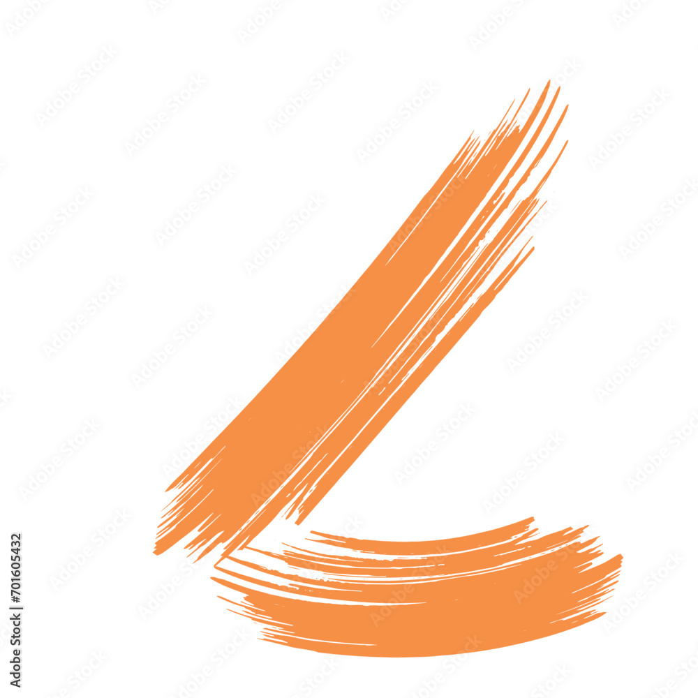 Obraz premium Colored Abstract Grunge Paint Brush Stroke Design Element