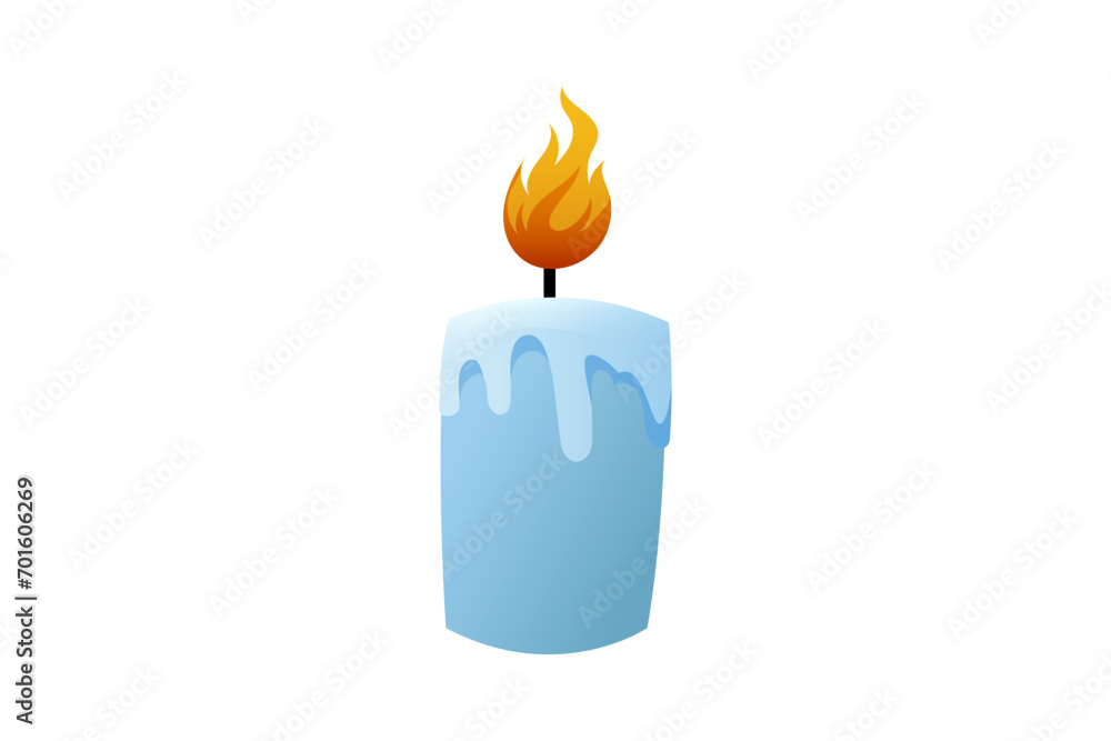 Candle Light Winter Sticker Design Candle Light Winter Sticker Design