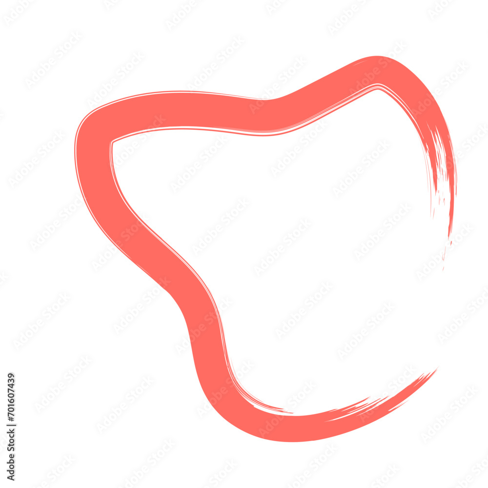 Colored Abstract Grunge Paint Brush Stroke Design Element Colored Abstract Grunge Paint Brush Stroke Design Element