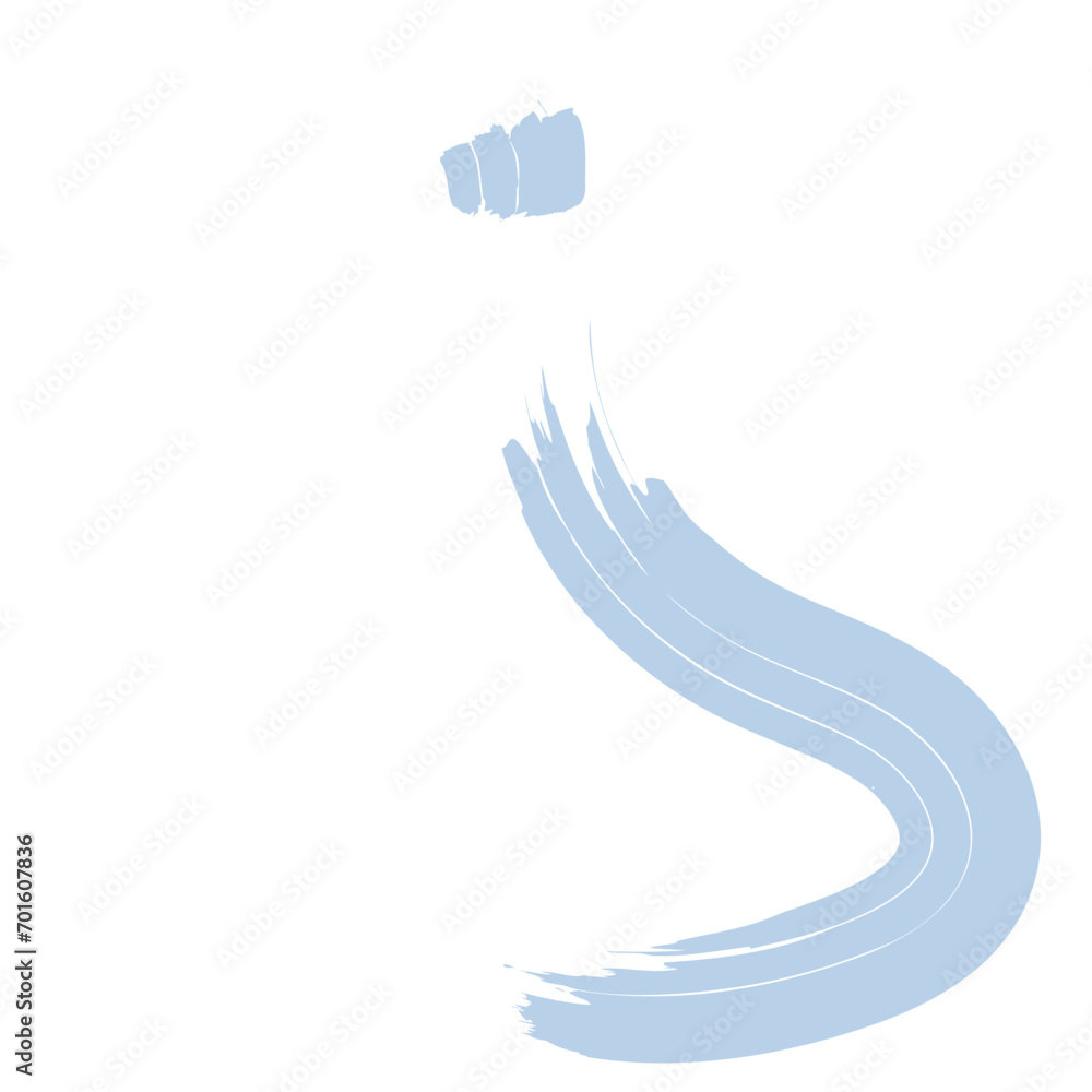 Obraz premium Colored Abstract Grunge Paint Brush Stroke Design Element