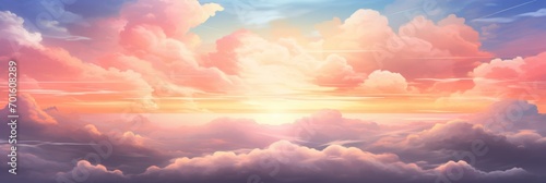 Background sky sunset with clouds