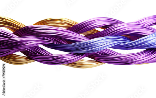 Wire Rope Weaving a Tapestry of Shades on White or PNG Transparent Background