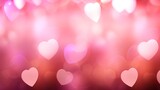 pink valentine bokeh background. Generative Ai