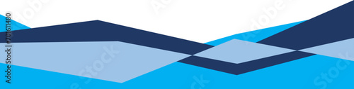Triple tone blue line on white background design for business presentation background vector, white and blue background, tape line photo