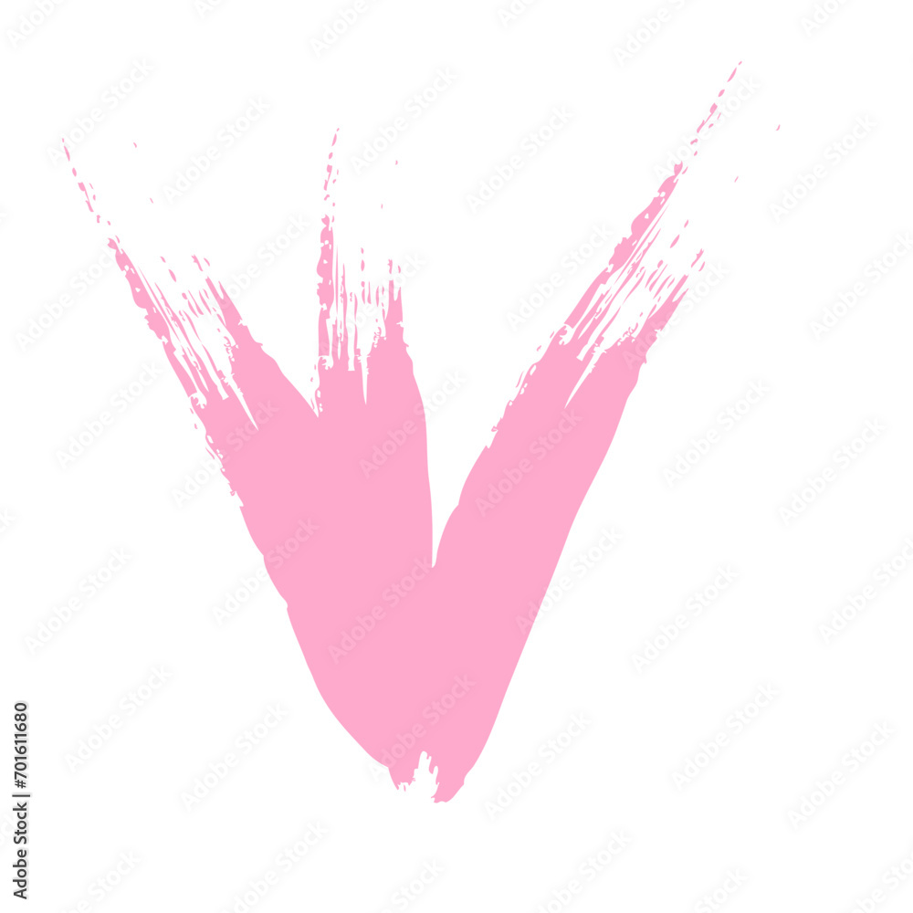 Colored Abstract Grunge Paint Brush Stroke Design Element Colored Abstract Grunge Paint Brush Stroke Design Element