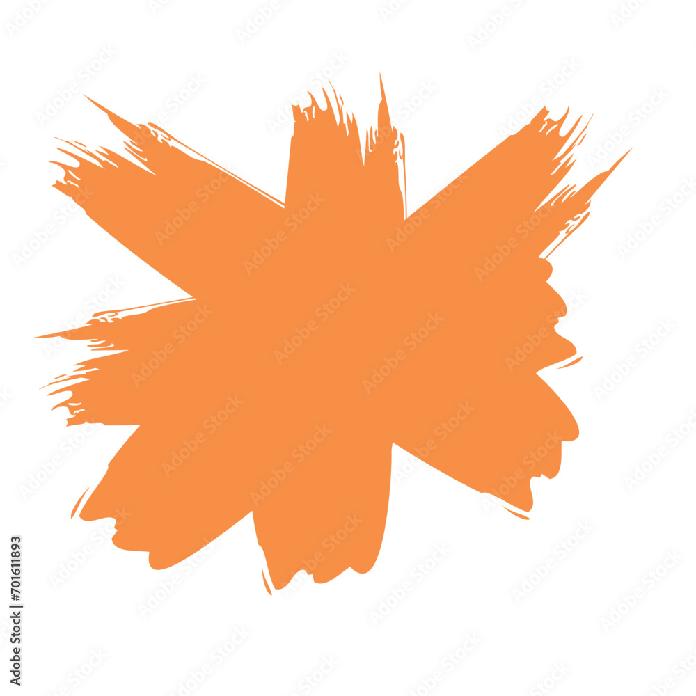 Colored Abstract Grunge Paint Brush Stroke Design Element Colored Abstract Grunge Paint Brush Stroke Design Element