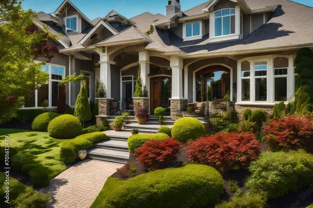 Fototapeta premium house in the garden