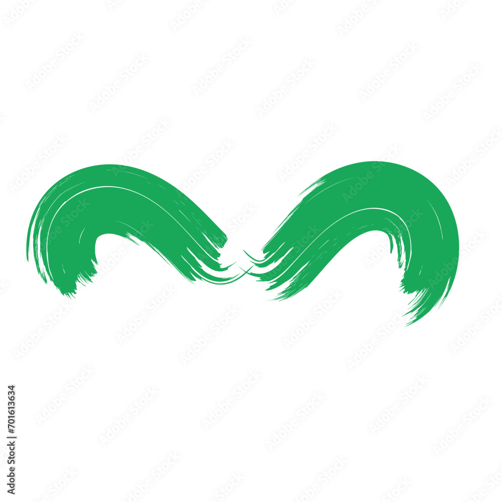 Obraz premium Colored Abstract Grunge Paint Brush Stroke Design Element