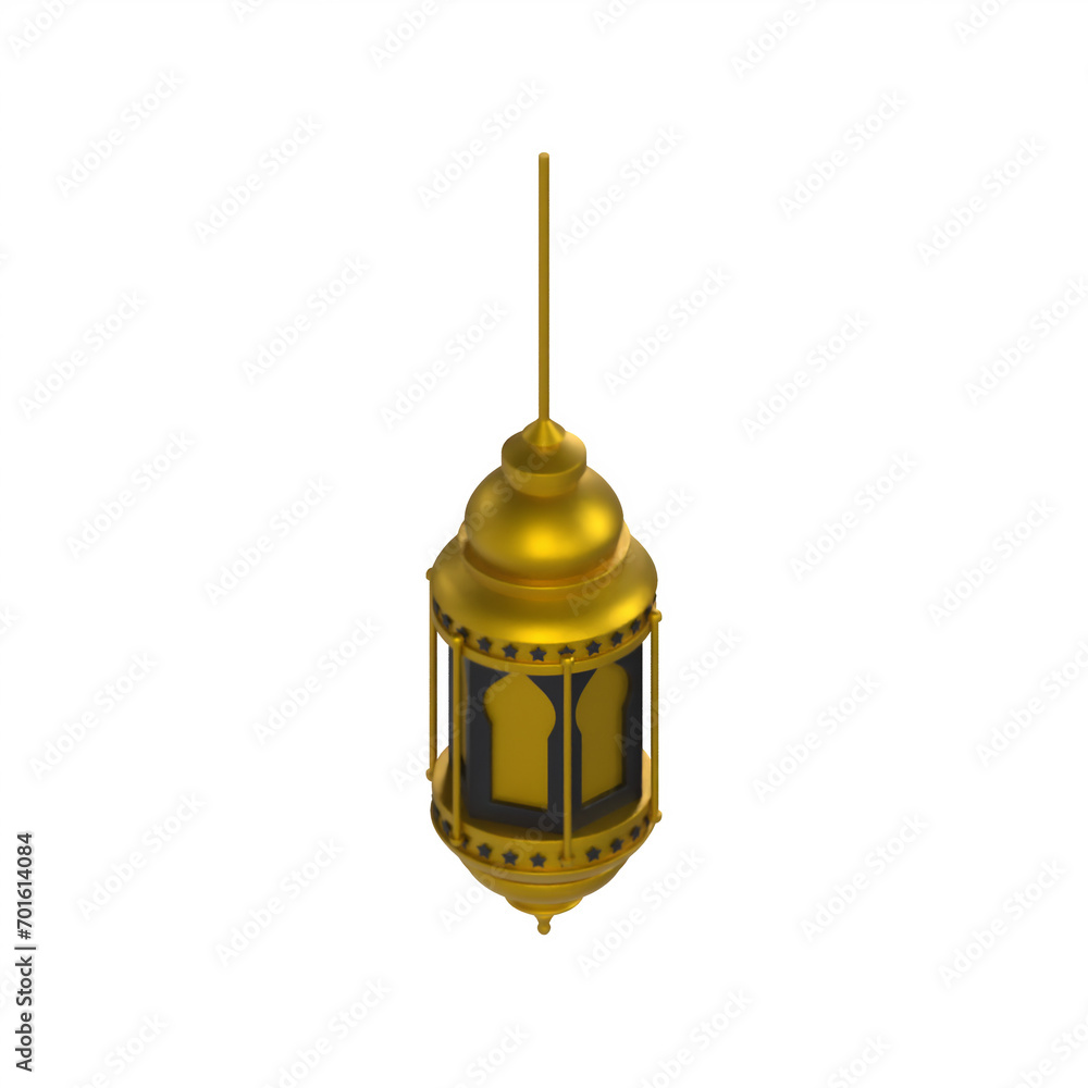 islamic lantern 3D icon islamic lantern 3D icon