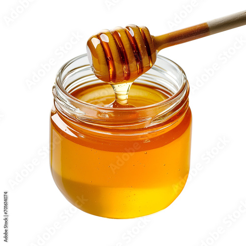 Delicious Honey Jar with Dipper - Sweet Organic Beehive Product
