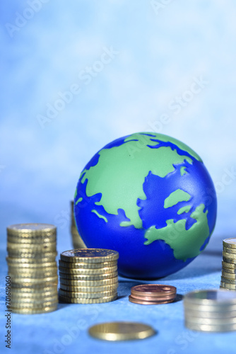 Argent euro finances financier banque euro monnaie terre planète environnement