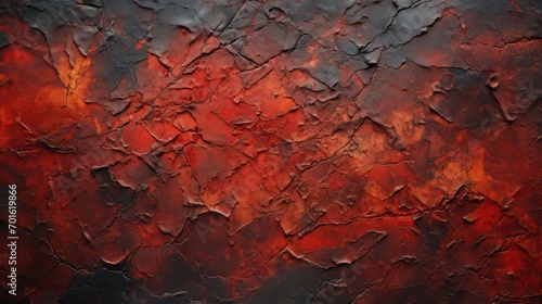 red damage paint wall background