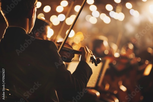 Orchestra at the concert 