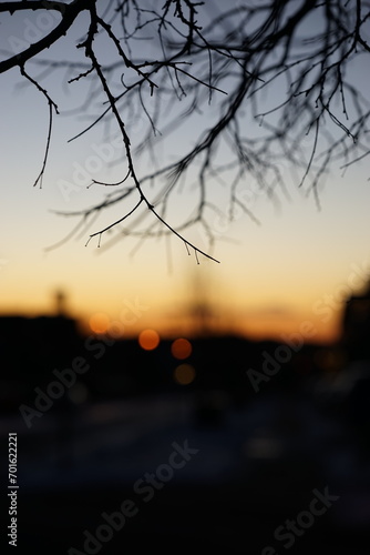 sunset over the river