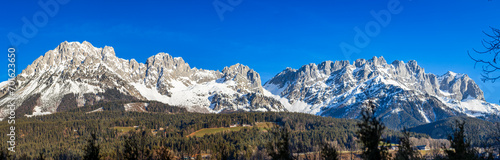 Panorama des wilden Kaiser in Tirol Österreich