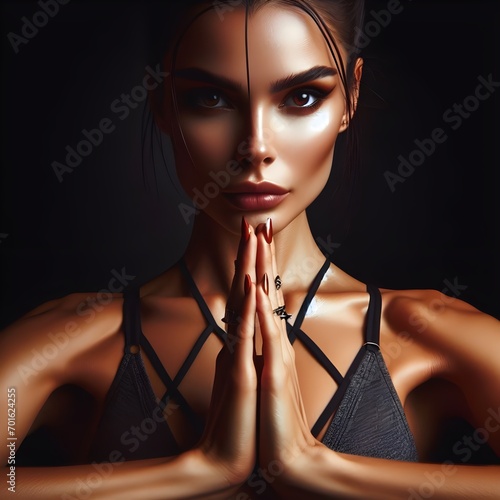 Portrait of yoga woman