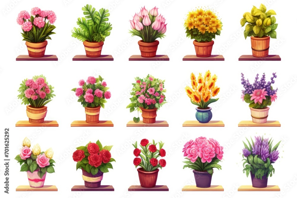 Flower Shop Icons Set