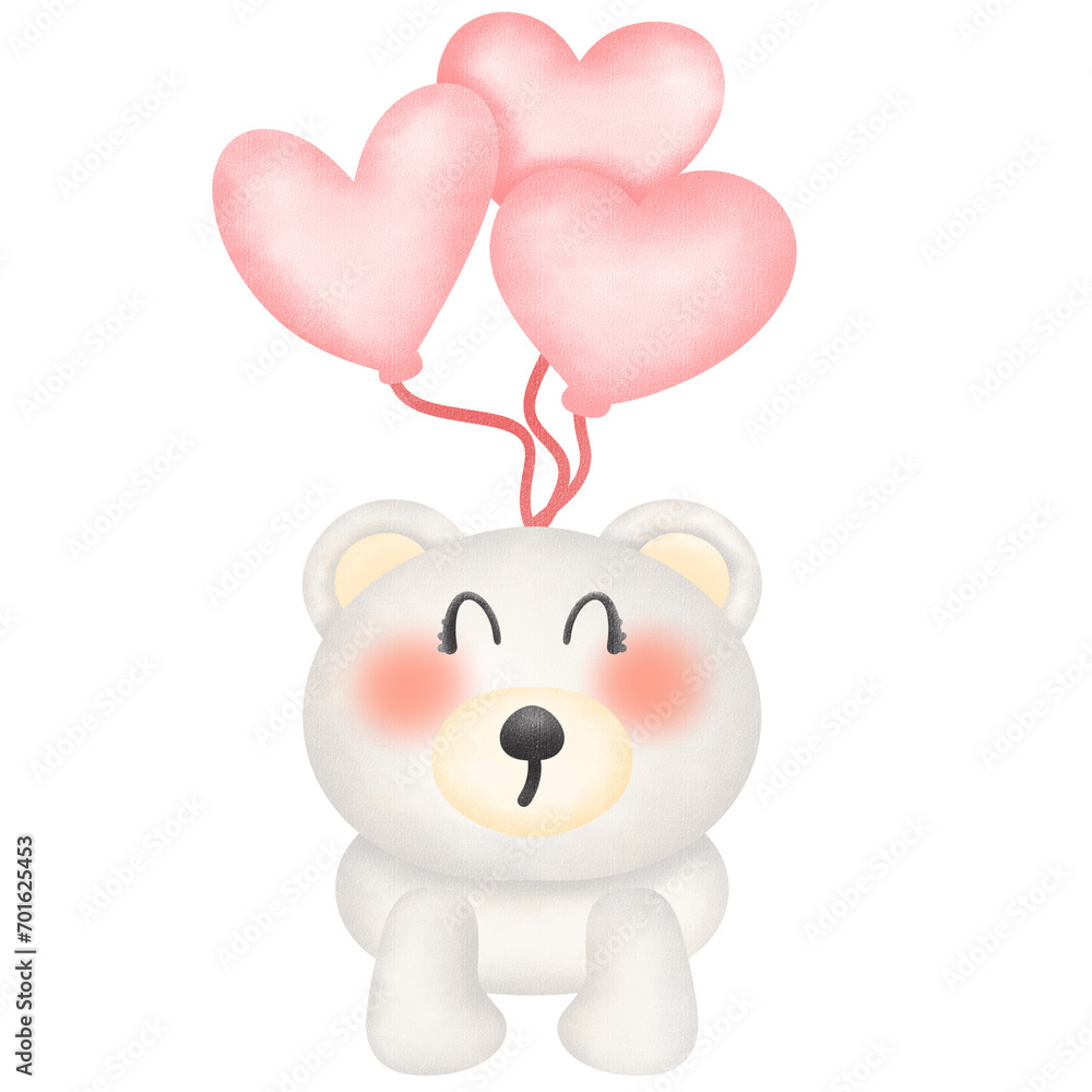Valentine's Day Cute Bear Holding HearCute bear holding heart Valentine's Day Cute Bear Holding HearCute bear holding heart