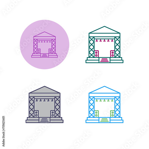 Stage Vector Icon
