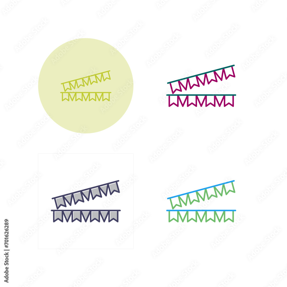 Obraz premium Garlands Vector Icon