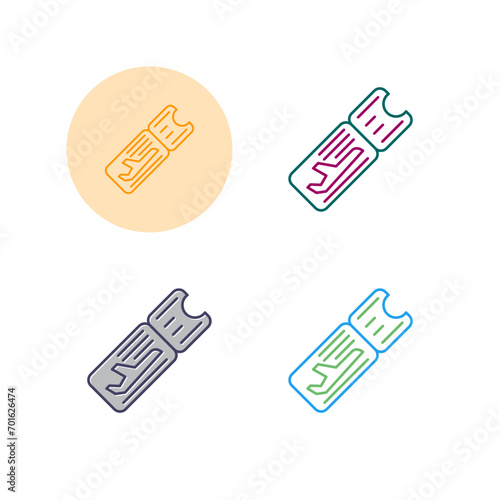 Airplane Ticket Vector Icon