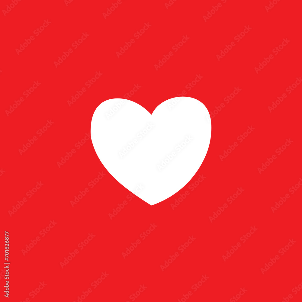 vector graphics of heart icons on a red background