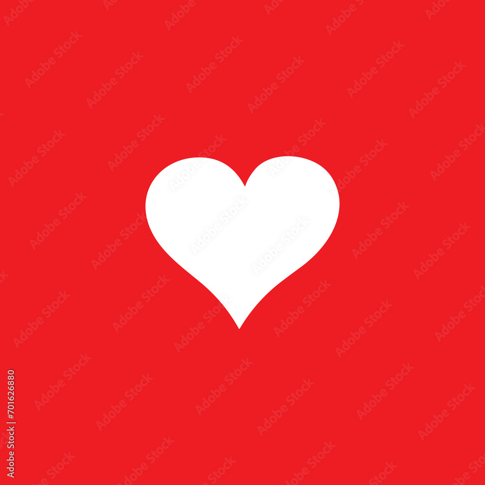 vector graphics of heart icons on a red background