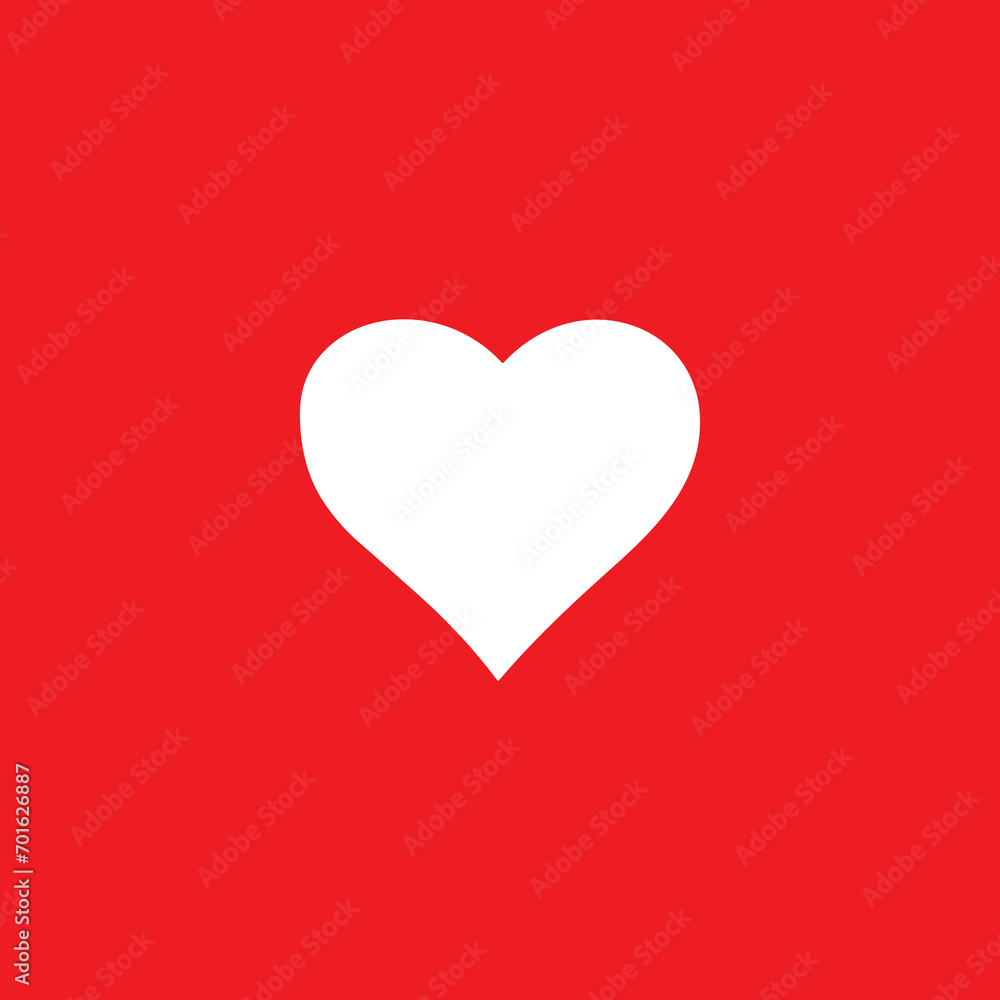 vector graphics of heart icons on a red background