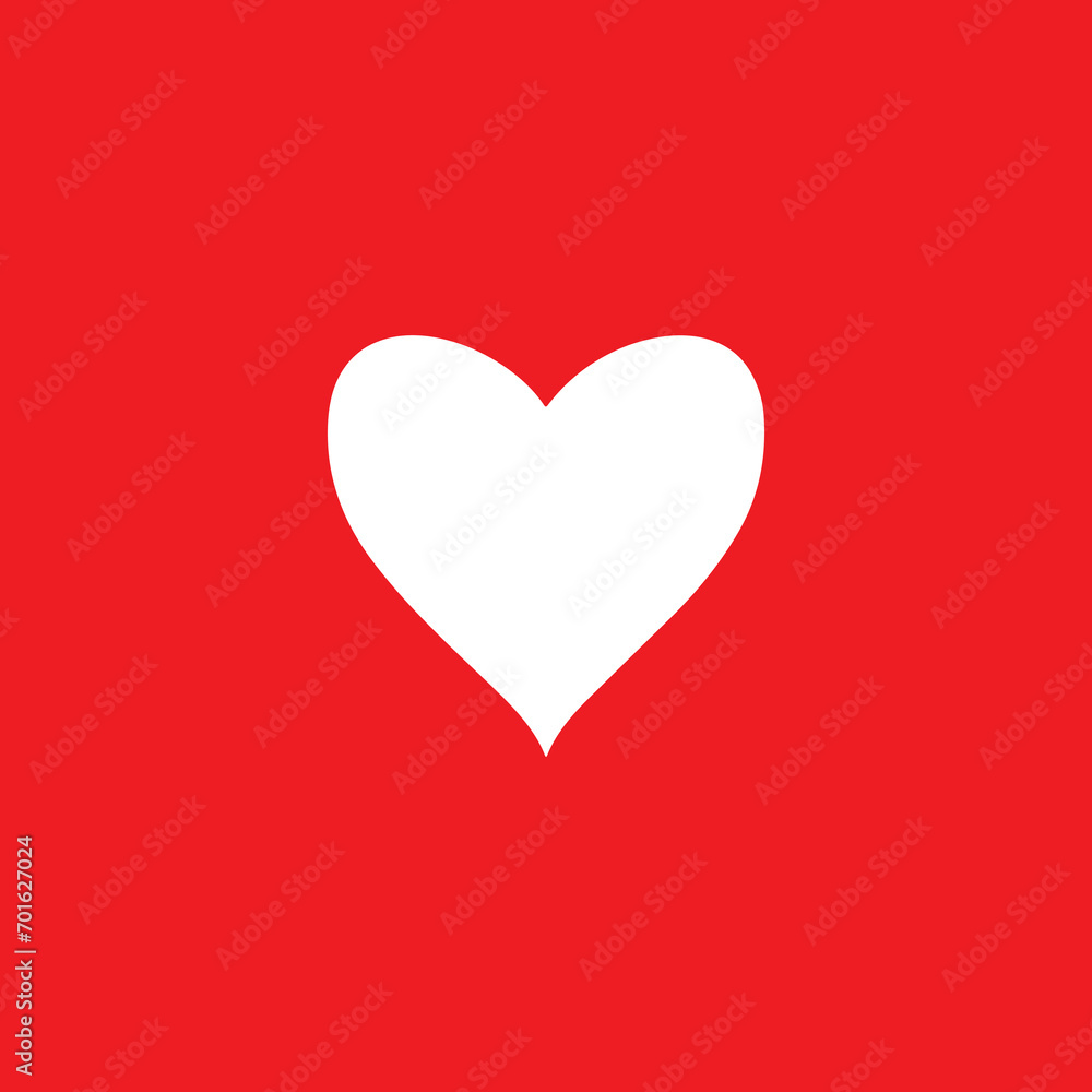 vector graphics of heart icons on a red background