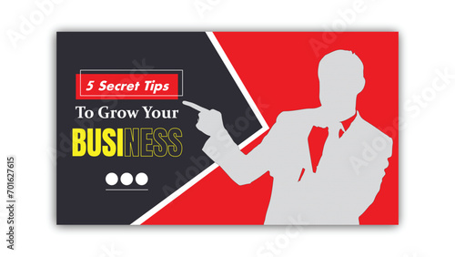 Vector modern & creative thumbnail design template