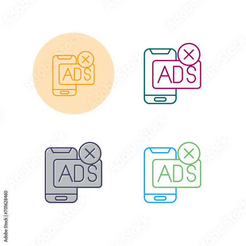 AD Block Vector Icon
