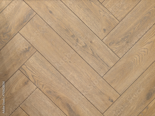 Wooden floor parquet Herringbone boards on wood texture wallpaper on floor background