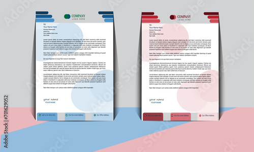 Two latterhade  of red and blue color.modern and creative design for illustrated in Paint.