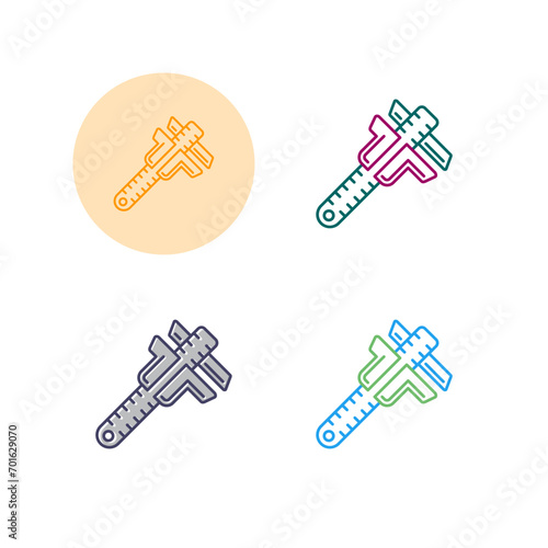 Vernier Caliper Vector Icon