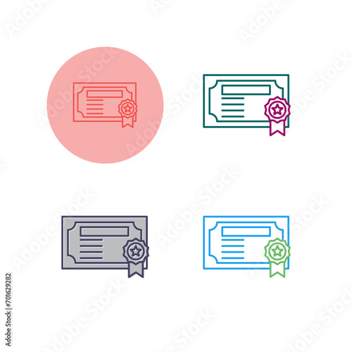 Certificate Vector Icon