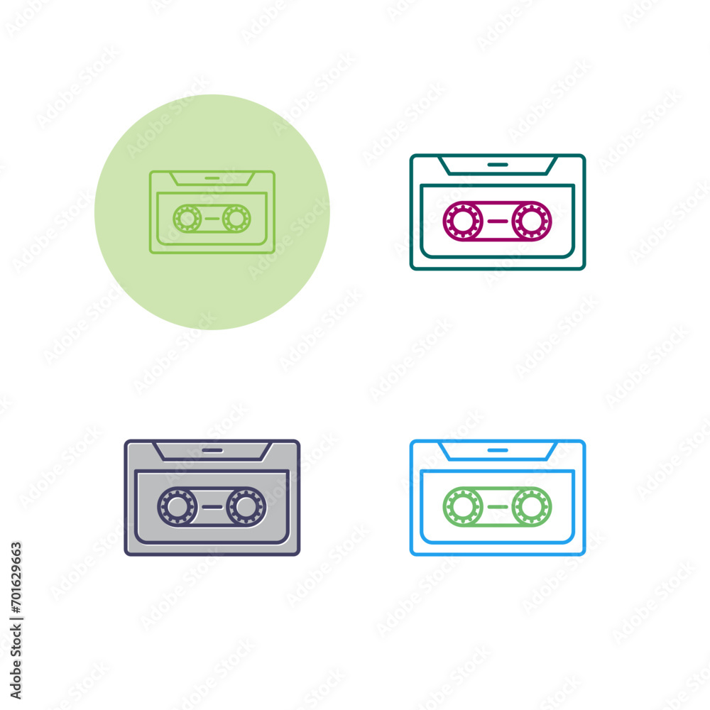 Cassette Vector Icon Cassette Vector Icon