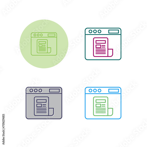 News Feed Vector Icon