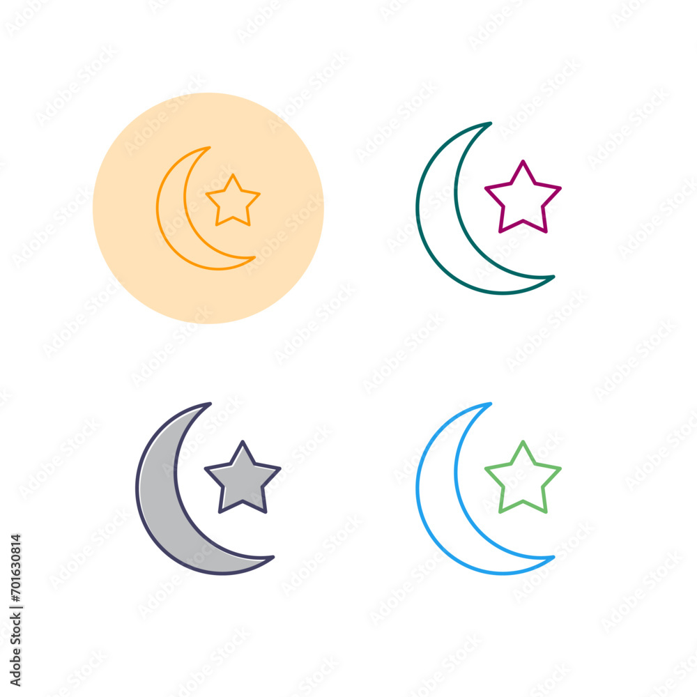 Moon Vector Icon Moon Vector Icon
